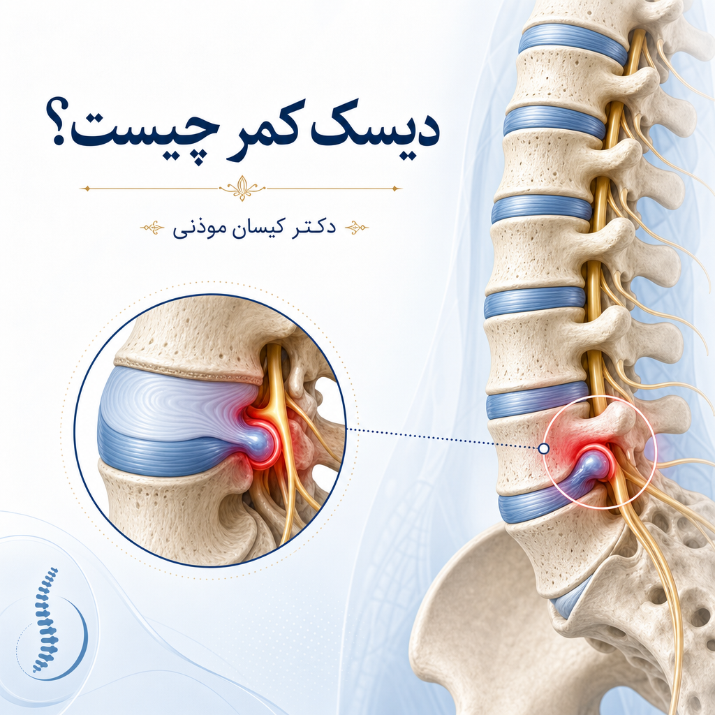 دیسک کمر چیست؟ علائم، علتها و بهترین روشهای درمان بدون جراحی 1 دیسک کمر