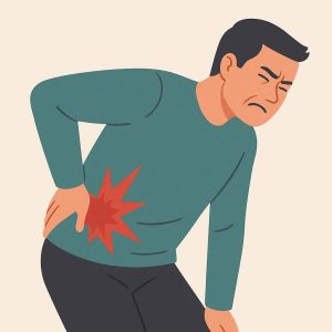 درد تیز و سوراخ‌کننده در ناحیه کمر